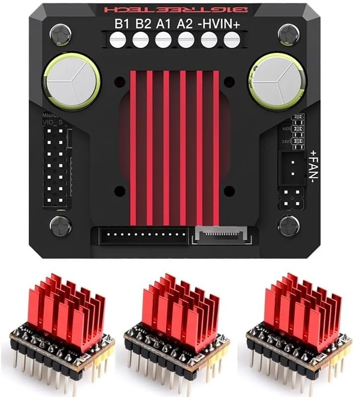 درایور TMC5160 Pro V1.1 سازگار با قطعات پرینتر سه بعدی BIGTREETECH، سازگار با BTT Octopus Pro SKR V1.4 Turbo TMC2209 Mini E3 (TMC5160T V1.0, 1 عدد) درایور TMC5160 Pro V1.1 سازگار با قطعات پرینتر سه بعدی BIGTREETECH، سازگار با BTT Octopus Pro SKR V1.4 Turbo TMC2209 Mini E3 (TMC5160T V1.0, 1 عدد)