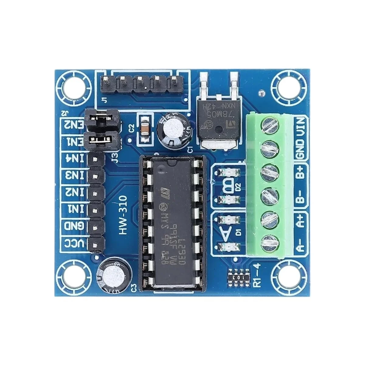 مینی 4 کانال درایور موتور شیلد L293 L293D برد توسعه