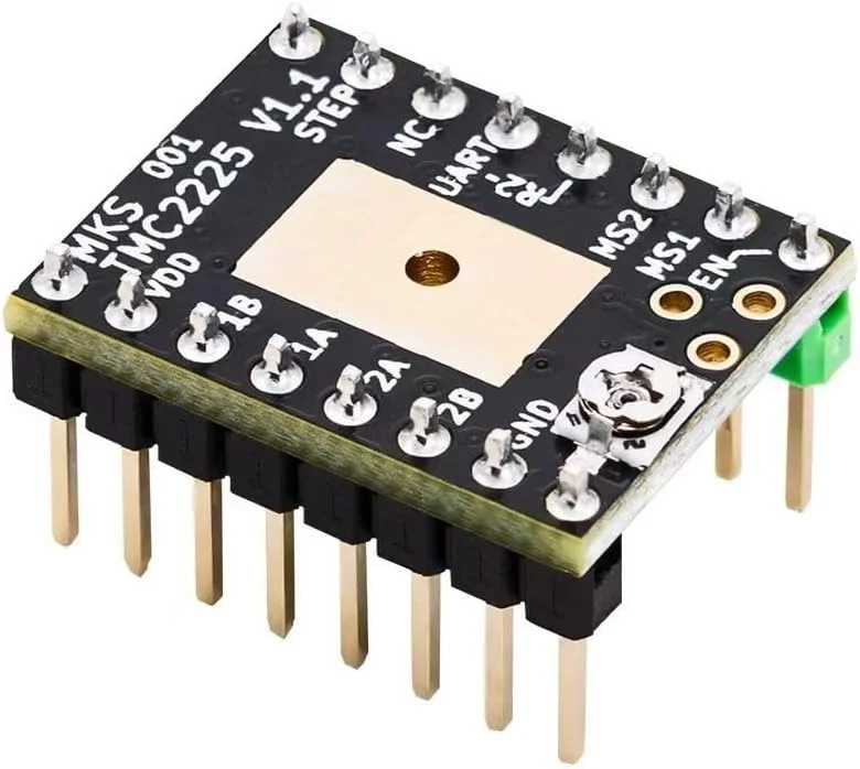 درایور پرینتر سه بعدی MKS TMC2225 درایور فوق العاده بی صدا با هیت سینک