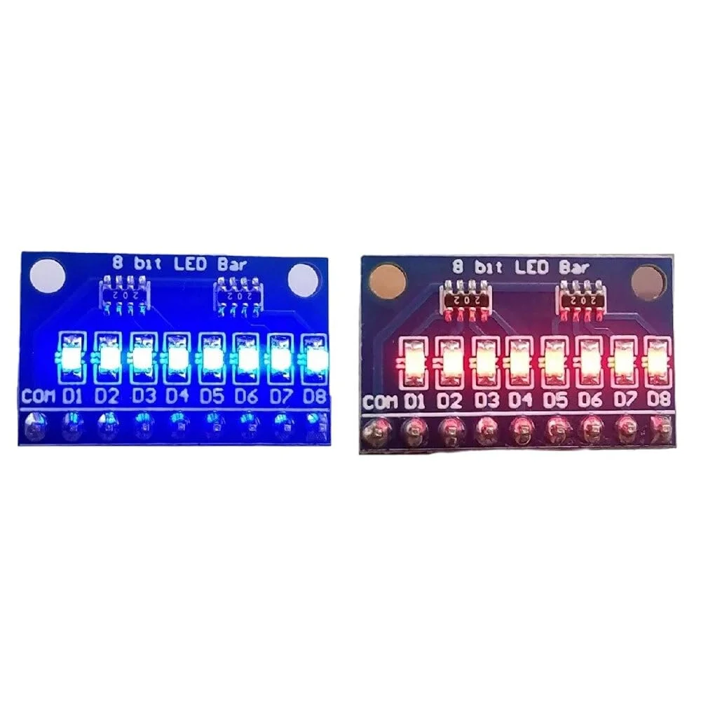 ماژول نشانگر LED هشت بیتی آند/کاتد مشترک آبی/قرمز 3-24 ولت، مناسب برد بورد، کیت استارتر، برد برای Mcu Arm، لوازم جانبی پرینتر سه بعدی مگا، مدل جدید 2024