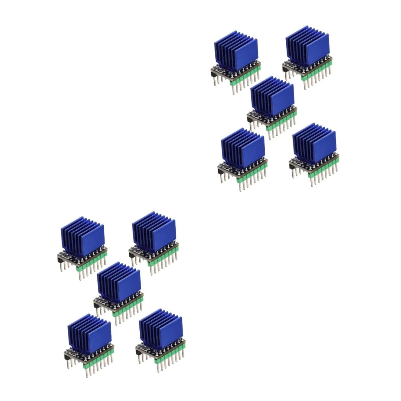 Cabilock 2 ست 5 عددی ماژول درایور موتور 42 فوق العاده میکرو استپینگ برای پرینترها برد کنترلر با عملکرد بالا سازگار با هیت سینک مورد نیاز 5 عدد * 2