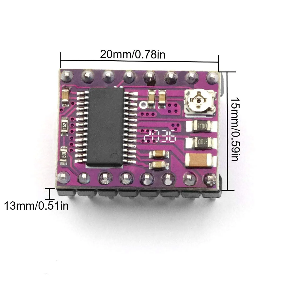 ماژول درایور موتور پله ای DRV8825 برای پرینتر سه بعدی Rrerap Ramps 1.4 A4988 (6 عددی)