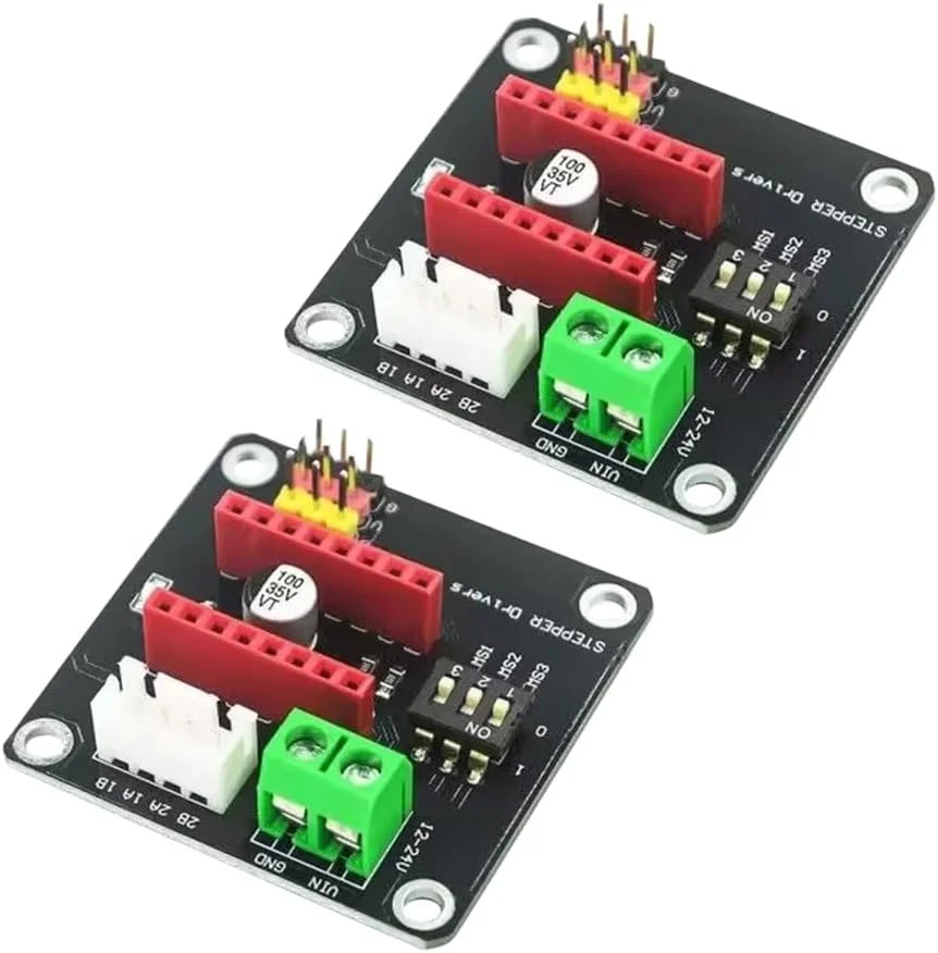 2 عدد ماژول توسعه کنترلر درایور موتور پله ای 42 پرینتر سه بعدی DRV8825 A4988 برای درایور موتور DC Arduin R3 Ramps1.4