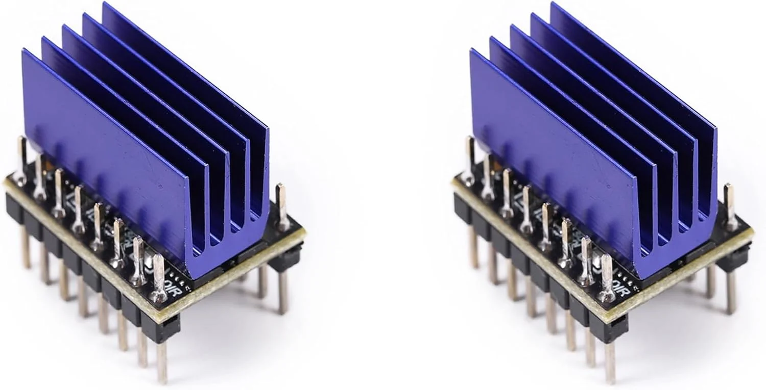 2 عدد درایور موتور پله ای TMC5160 با ولتاژ حداکثر 4.4 آمپر، 12 ولت/24 ولت، StepStick SPI Silent برای قطعات پرینتر سه بعدی برد Super Fly-CDY F407ZG