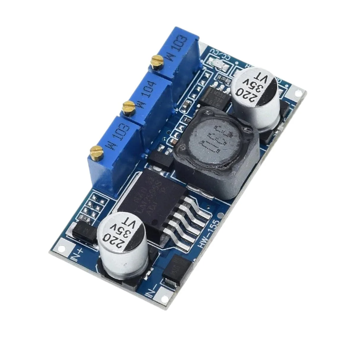 ماژول منبع تغذیه کاهنده ولتاژ DC-DC مدل LM2596 با قابلیت تنظیم جریان و ولتاژ ثابت مناسب برای درایور LED و باتری