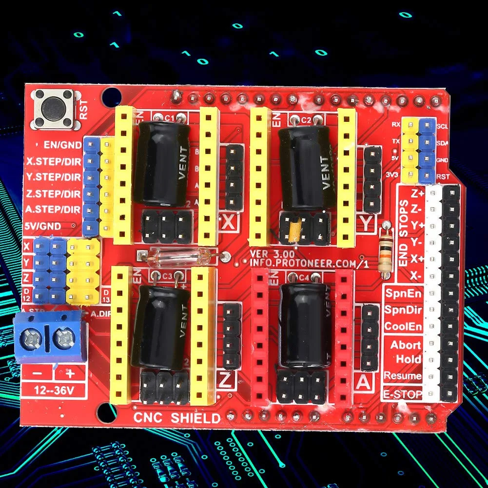 ماژول درایور CNC V3 پرینتر سه بعدی، برد توسعه CNC، برد توسعه CNC برای حکاکی و پرینتر سه بعدی
