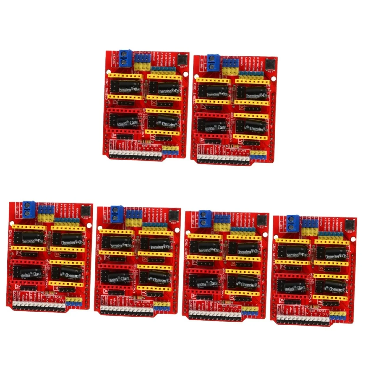 برد درایور Baluue برای پرینتر، برد توسعه درایو CNC، حالت میرایی خودکار حکاکی با اتلاف انرژی کم (6 عدد)