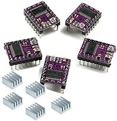 balacoo 5 عدد ماژول درایور موتور پله ای با هیت سینک برای پرینتر سه بعدی Reprap PCB 4 لایه ولتاژ 45 ولت