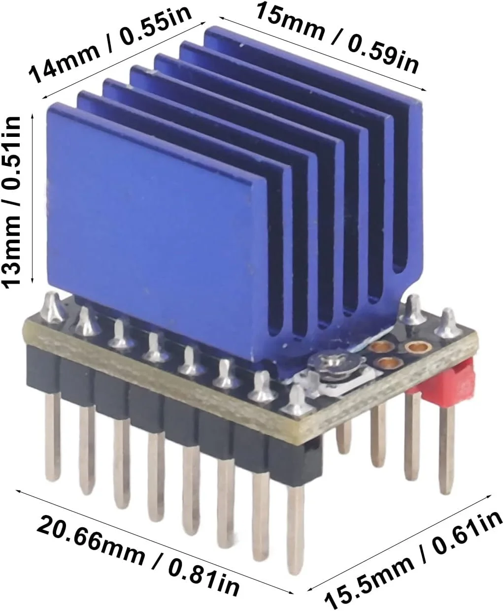 درایور موتور پله ای، 5 ست 2.5A Nema17، قطعات پرینتر سه بعدی، ماژول درایور موتور پله ای پرینتر سه بعدی با عملکرد فوق العاده آرام برای TMC2208