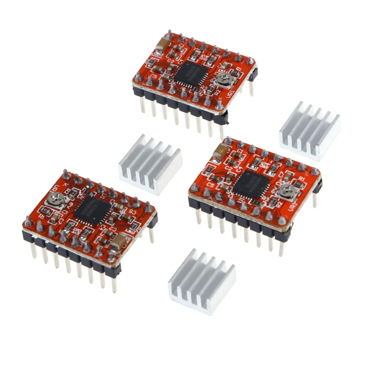 ماژول برد درایور موتور پله ای 3 عددی برای چاپگر با محافظت در برابر دمای بیش از حد و اتصال کوتاه بار به زمین