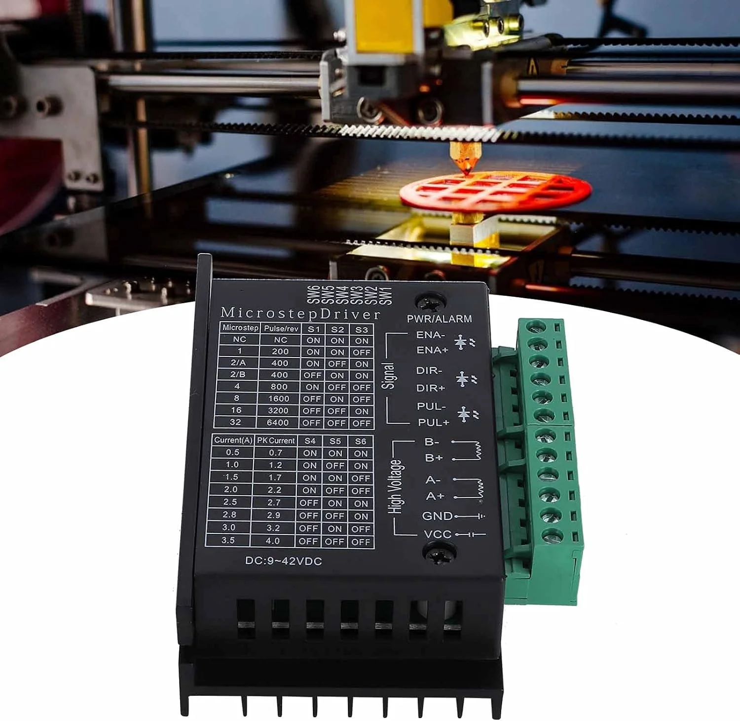 درایور میکرو استپ TB6600، درایور موتور پله ای ABS، رمزگذار موتور پله ای با کنترل دقیق، ماژول کنترلر CNC برای لوازم جانبی پرینتر سه بعدی
