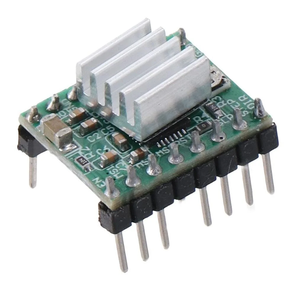 ماژول درایور موتور پله ای A4988 Stepstick با هیت سینک برای کنترلر پرینتر سه بعدی رمپز 1.4، 6 عدد