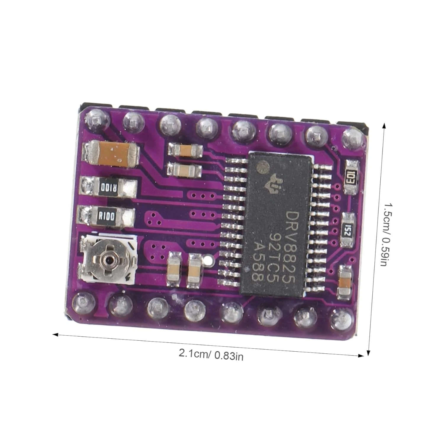 ماژول درایور استپر Amosfun با هیت سینک برای پرینترها، سازگار با Rrerap Ramps، تراشه با عملکرد بالا برای کنترل دقیق موتور، 5 عدد