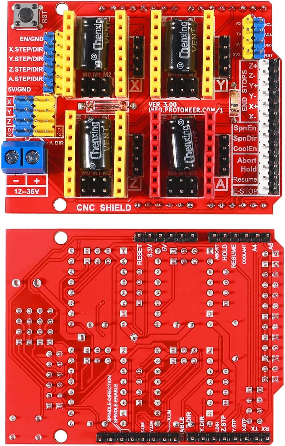 AITRIP 3PCS A4988 V3 برد توسعه درایور حکاکی پرینتر سه بعدی CNC برای آردوینو پرینتر سه بعدی CNC