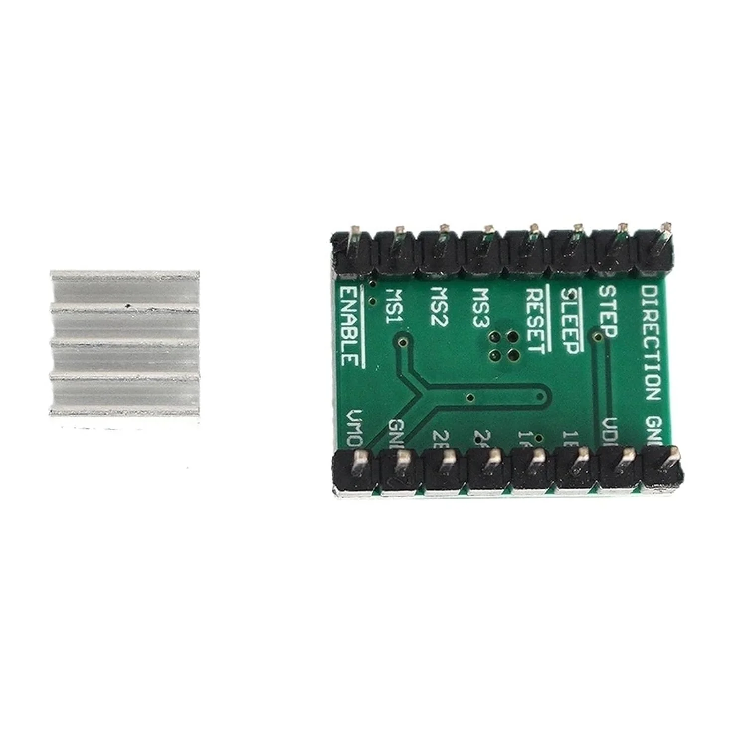 ماژول درایور موتور پله ای A4988 همراه با هیت سینک CNC 3D (قرمز)