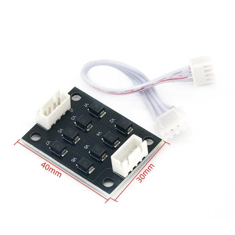 ماژول حذف نویز درایور موتور پله ای 40x30 میلی متری A4988 DRV8825 با سیم برای قطعات پرینتر سه بعدی