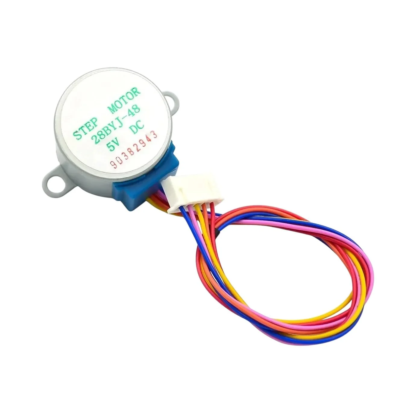 موتور پله ای گیربکس دار DC چهار فاز 5 ولت 28BYJ-48 + ماژول تست درایور ULN2003، قطعه الکترونیکی جدید، دقیق، با عملکرد پایدار برای Pic Mcu DIY