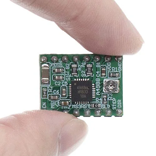 100 عدد ماژول A4988 CNC لوازم جانبی قطعات پرینتر سه بعدی Reprap pololu ماژول درایور موتور پله ای با هیت سینک برای رمپ 1.4