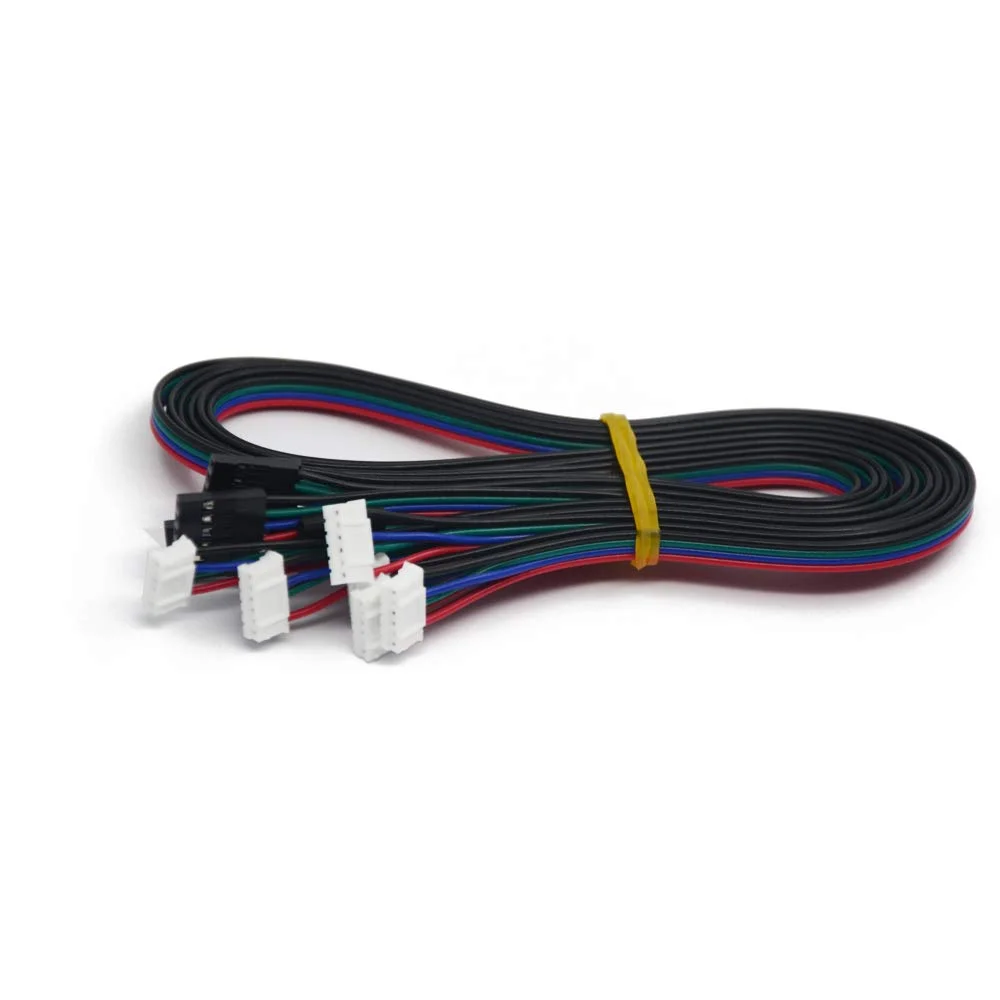 Iverntech بسته 6 عددی کابل استپر موتور ترمینال 4 پین به 6 پین XH2.54 Dupont به طول 1 متر برای پرینتر سه بعدی Nema 17