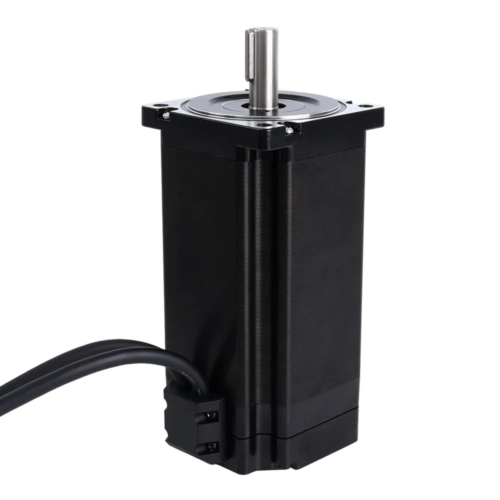 کیت CNC موتور پله‌ای حلقه بسته STEPPERONLINE تک محور 12.0 نیوتن‌متر Nema 34 و درایور پله‌ای حلقه بسته 4.1-8.2 آمپر 24-80 ولت DC مدل CL86T V4.1