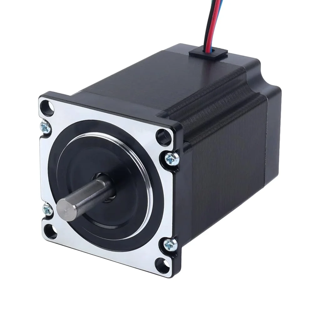 موتور پله ای Nema 23 استپرآنلاین 1.9Nm (269.06oz.in) 2.8A شفت 8mm دو قطبی 57x57x76mm 4 سیم CNC پرینتر سه بعدی