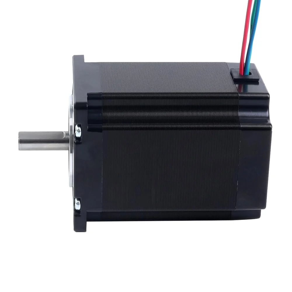 موتور پله ای Nema 23 استپرآنلاین 1.9Nm (269.06oz.in) 2.8A شفت 8mm دو قطبی 57x57x76mm 4 سیم CNC پرینتر سه بعدی