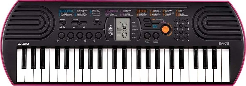 کیبورد کوچک 44 کلیدی Casio SA-78 (آداپتور برق شامل نمی شود) | SA-78 کیبورد کوچک 44 کلیدی Casio SA-78 (آداپتور برق شامل نمی شود) | SA-78