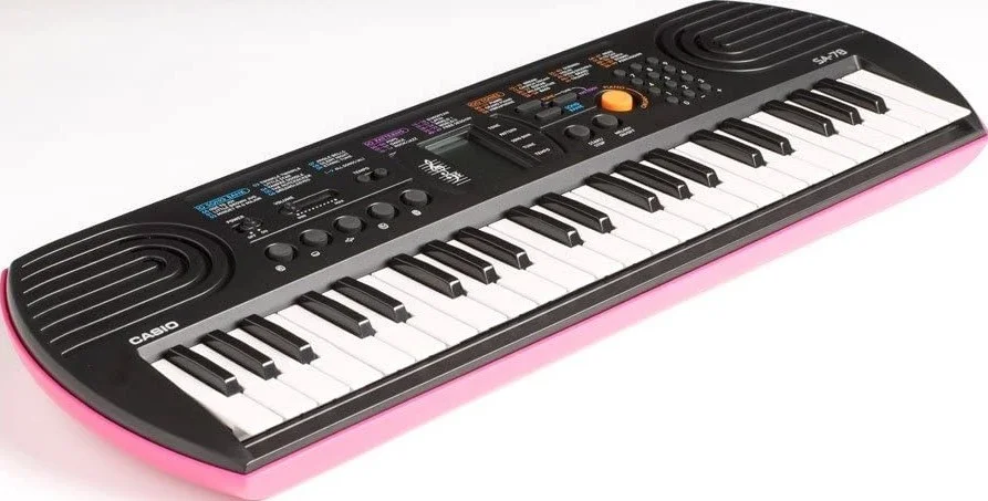 کیبورد کوچک کاسیو برای کودکان، مشکی (آداپتور برق شامل نمی شود) - SA-78