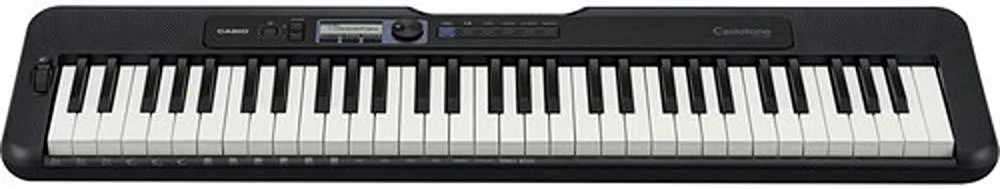 کیبورد قابل حمل 61 کلاویه Casio Casiotone CT-S300 با کلاویه های حساس به لمس، 400 صدا، 77 ریتم، USB-MIDI، با قابلیت کارکرد با باتری، مشکی | CT-S300
