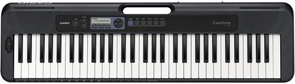 کیبورد قابل حمل 61 کلاویه Casio Casiotone CT-S300 با کلاویه های حساس به لمس، 400 صدا، 77 ریتم، USB-MIDI، با قابلیت کارکرد با باتری، مشکی | CT-S300 کیبورد قابل حمل 61 کلاویه Casio Casiotone CT-S300 با کلاویه های حساس به لمس، 400 صدا، 77 ریتم، USB-MIDI، با قابلیت کارکرد با باتری، مشکی | CT-S300