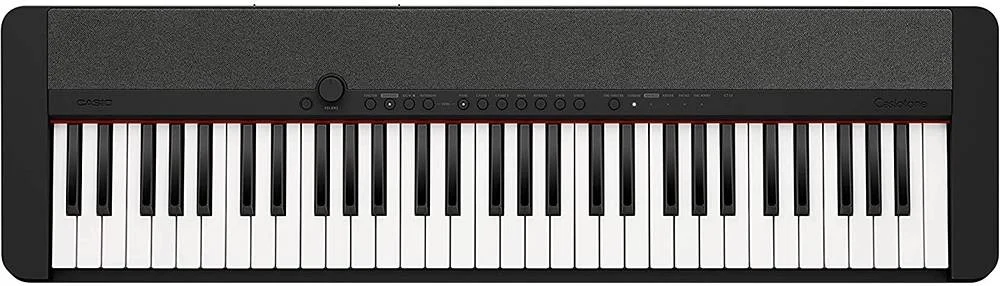 کیبورد قابل حمل 61 کلاویه Casio Casiotone CT S1 با موتور صدای AiX، کلاویه های حساس به لمس، پلی فونی 64 نتی، مشکی | CT-S1 BK