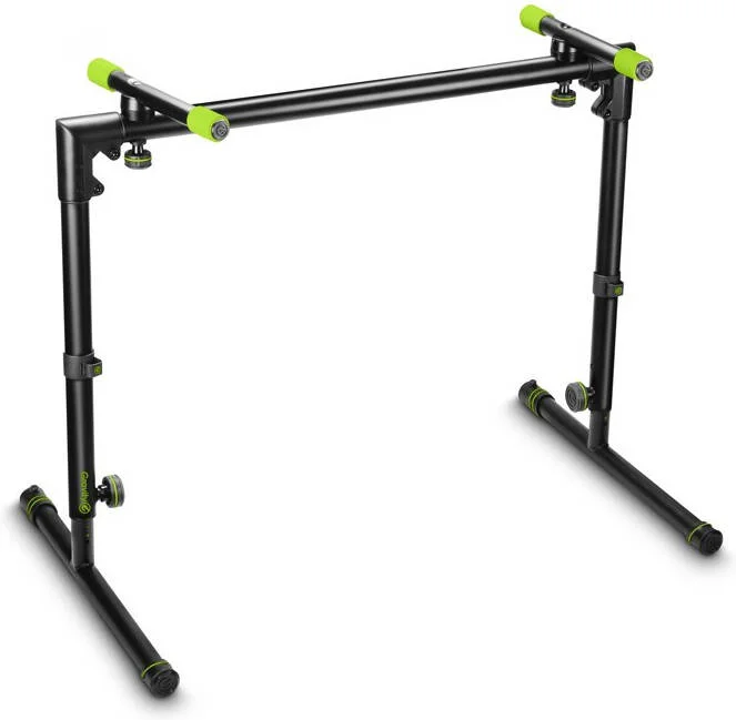 پایه کیبورد رومیزی Gravity KS TS 01 B، حداکثر ارتفاع 900 میلی‌متر، حداکثر تحمل وزن 90 کیلوگرم، تاشو، قابل تنظیم، شامل بسته حلقه مشکی، شامل VARI-FOOT، مشکی | GKSTS01B