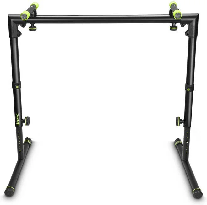 پایه کیبورد رومیزی Gravity KS TS 01 B، حداکثر ارتفاع 900 میلی‌متر، حداکثر تحمل وزن 90 کیلوگرم، تاشو، قابل تنظیم، شامل بسته حلقه مشکی، شامل VARI-FOOT، مشکی | GKSTS01B