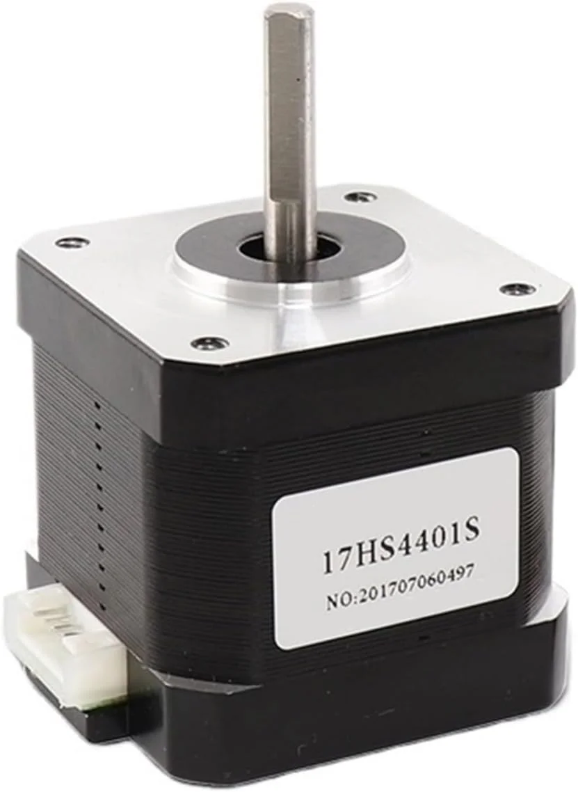 یک عدد موتور پله ای ۱.۸ درجه سایز ۱۷، گشتاور ۴۰N.CM، جریان ۱.۵ آمپر، مدل ۱۷HS4401S، دو فاز، ۴ سیم، مناسب برای پرینتر سه بعدی (مدل ۴۴۰۱S تک شفت)
