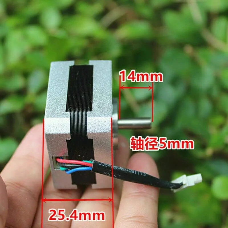 موتور پله ای مینی 1.8 درجه 17 42 میلی متری 2 فاز 4 سیمه با شفت 5 میلی متری برای ربات CNC RepRap چاپگر سه بعدی موتور پله ای مینی 1.8 درجه 17 42 میلی متری 2 فاز 4 سیمه با شفت 5 میلی متری برای ربات CNC RepRap چاپگر سه بعدی