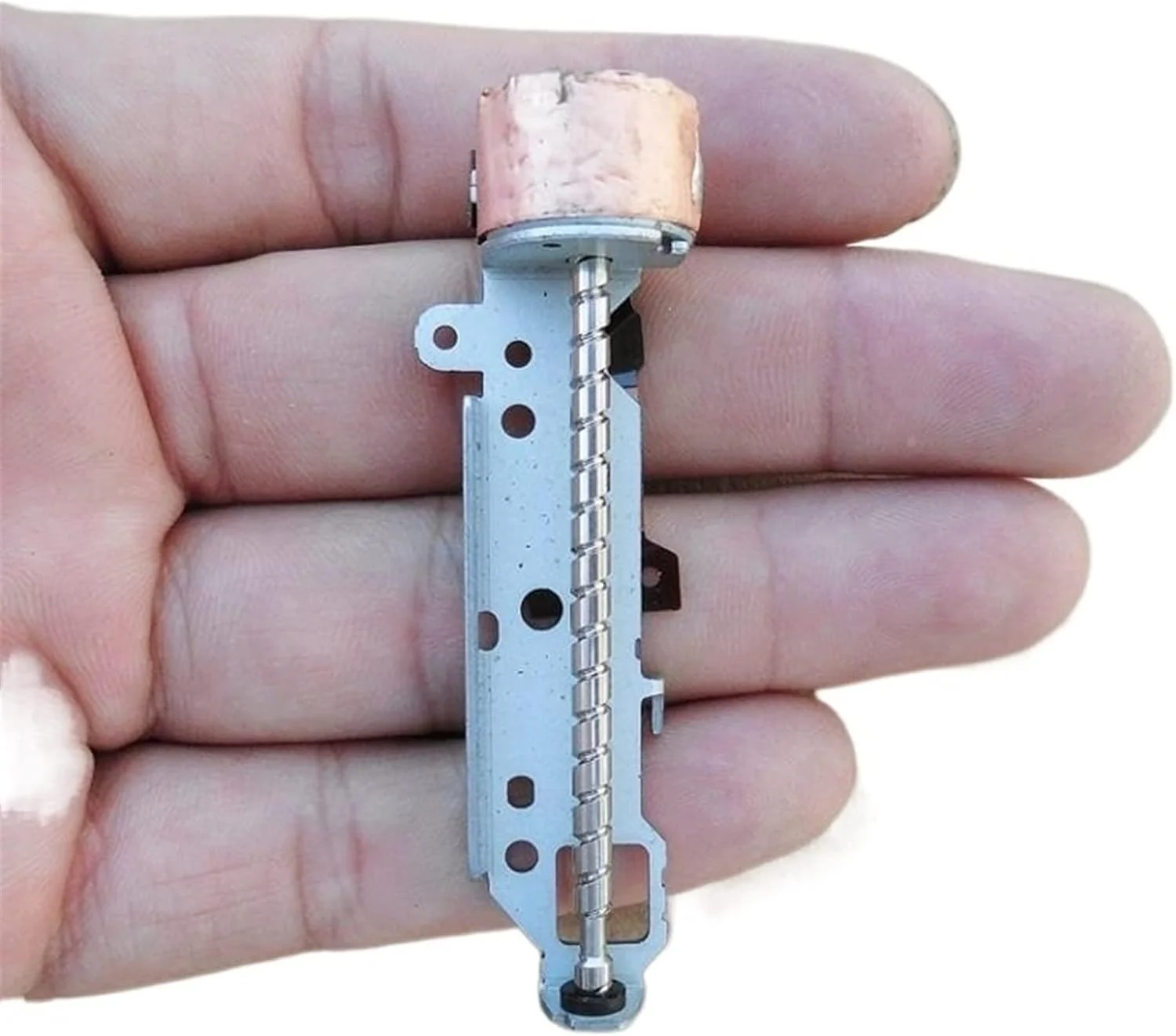 موتور پله‌ای تلسکوپی DIY با کورس 54.9 میلی‌متر، موتور پله‌ای 15 میلی‌متری دو فاز چهار سیم با میله بلند مناسب پرینتر سه بعدی DIY، لغزنده، بالابر لوازم کوچک و فشار دهنده