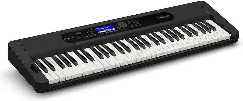 کیبورد قابل حمل 61 کلیدی Casio Casiotone CT S410 با 600 صدای AiX، بلوتوث MIDI/Audio، کلیدهای حساس به لمس، ضبط کننده MIDI 5 مسیره، مشکی | CT-S410 کیبورد قابل حمل 61 کلیدی Casio Casiotone CT S410 با 600 صدای AiX، بلوتوث MIDI/Audio، کلیدهای حساس به لمس، ضبط کننده MIDI 5 مسیره، مشکی | CT-S410