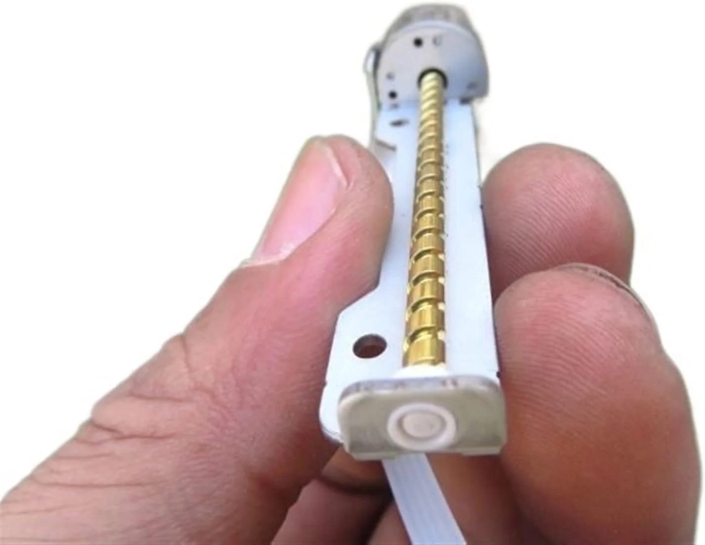 موتور پله ای تلسکوپی DIY، موتور پله ای 15 * 68 میلی متر، 2 فاز 4 سیم با موتور پیچ فلزی بلند برای لغزنده چاپگر، بالابر دستی