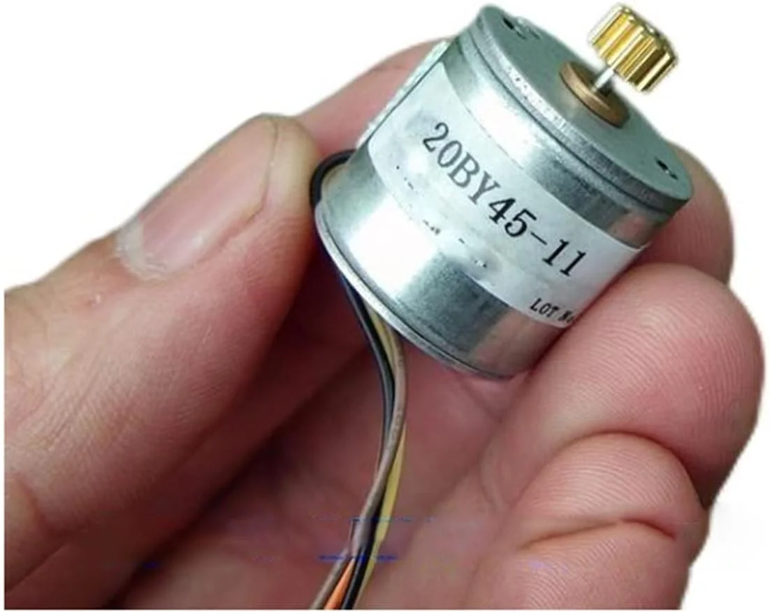 موتور چاپگر عکس تلسکوپی DIY، موتور محصولات دیجیتال، موتور دست ساز DIY، موتور 2 فاز 4 سیمه 14 دنده موتور پله ای 20BY45 بالابر