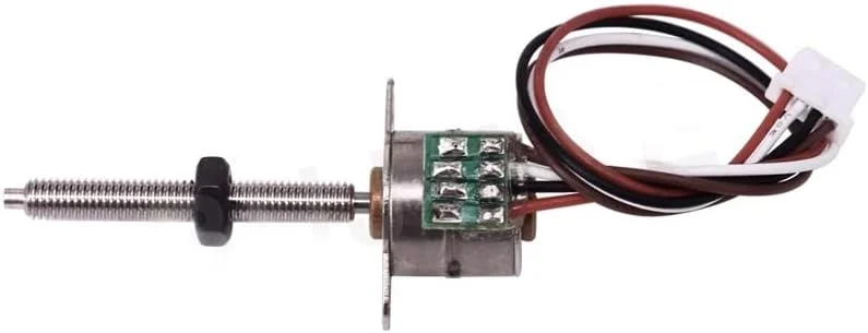 پروژه اسلایدر کوچک پرینتر سه بعدی تلسکوپی DIY، موتور پله ای پیچی دقیق، موتور پله ای 10 میلی متری، موتور اسلایدر پیچی 4 سیمه 2 فاز، بالابر فشاری