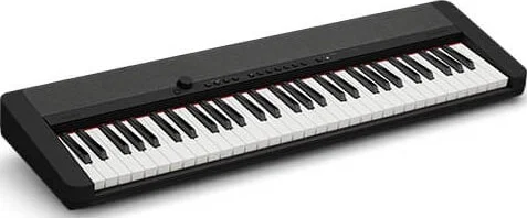 کیبورد قابل حمل 61 کلاویه ای Casio CT-S1 + آداپتور برق ADE95100 LE، 61 کلاویه سایز کامل با پاسخ لمسی، 61 صدای خیره کننده، بلندگوهای باس قدرتمند، اتصال USB-MIDI، مشکی | CT-S1BK کیبورد قابل حمل 61 کلاویه ای Casio CT-S1 + آداپتور برق ADE95100 LE، 61 کلاویه سایز کامل با پاسخ لمسی، 61 صدای خیره کننده، بلندگوهای باس قدرتمند، اتصال USB-MIDI، مشکی | CT-S1BK