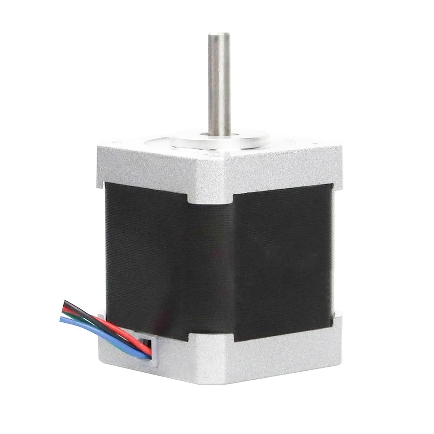 موتور پله ای 0.9 درجه Nema 17، 1.68 آمپر، 44N.cm، دو فاز، 4 سیم، 42x42x48 میلی متر، موتور پله ای 42BYGH برای اکسترودر درایور پرینتر سه بعدی
