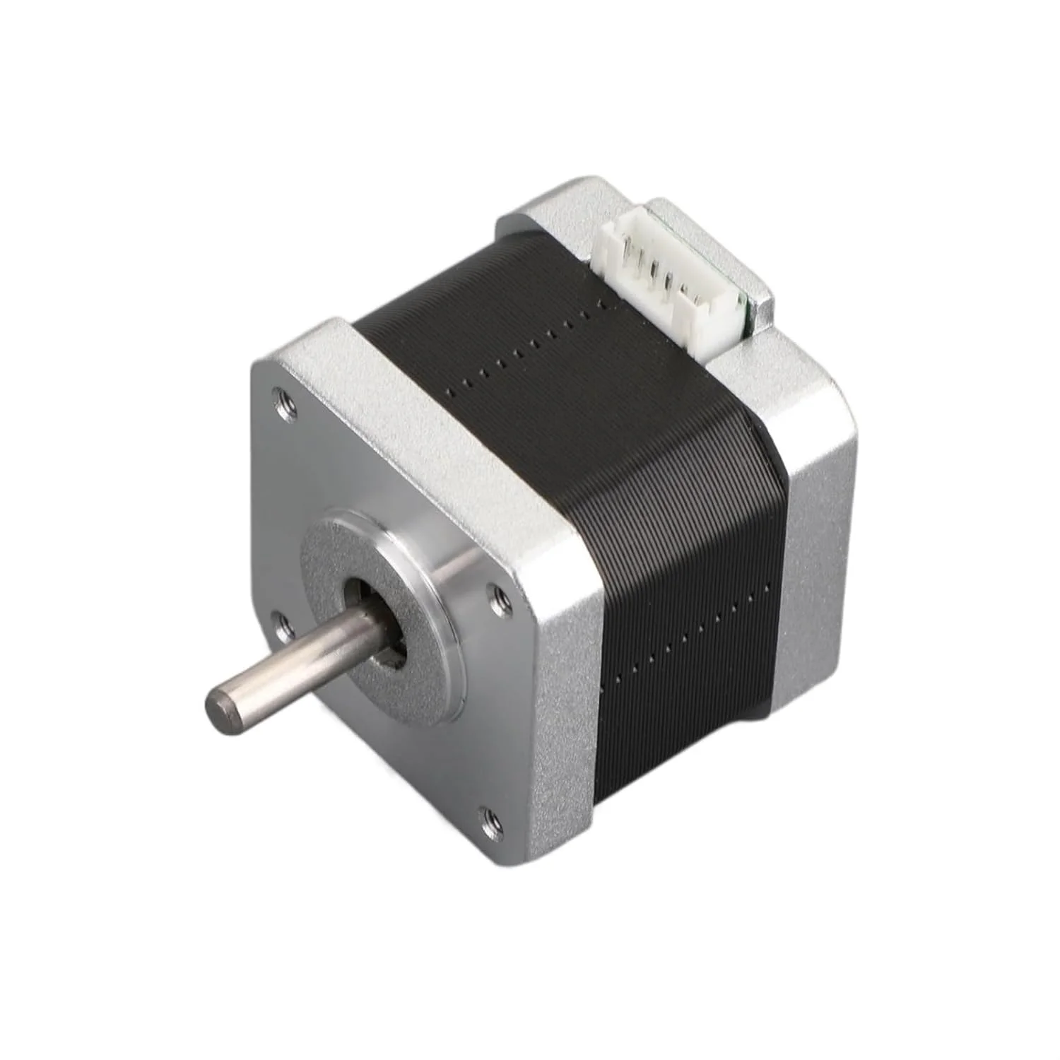 موتور پله ای 42، 1.8 درجه، 0.4 نیوتن متر، 1 آمپر، موتور پله ای Nema 17، شفت 5 میلی متری D، 42x34 میلی متر، موتور پله ای 42x34 میلی متر برای اکسترودر درایور چاپگر سه بعدی (42x42x34 میلی متر)