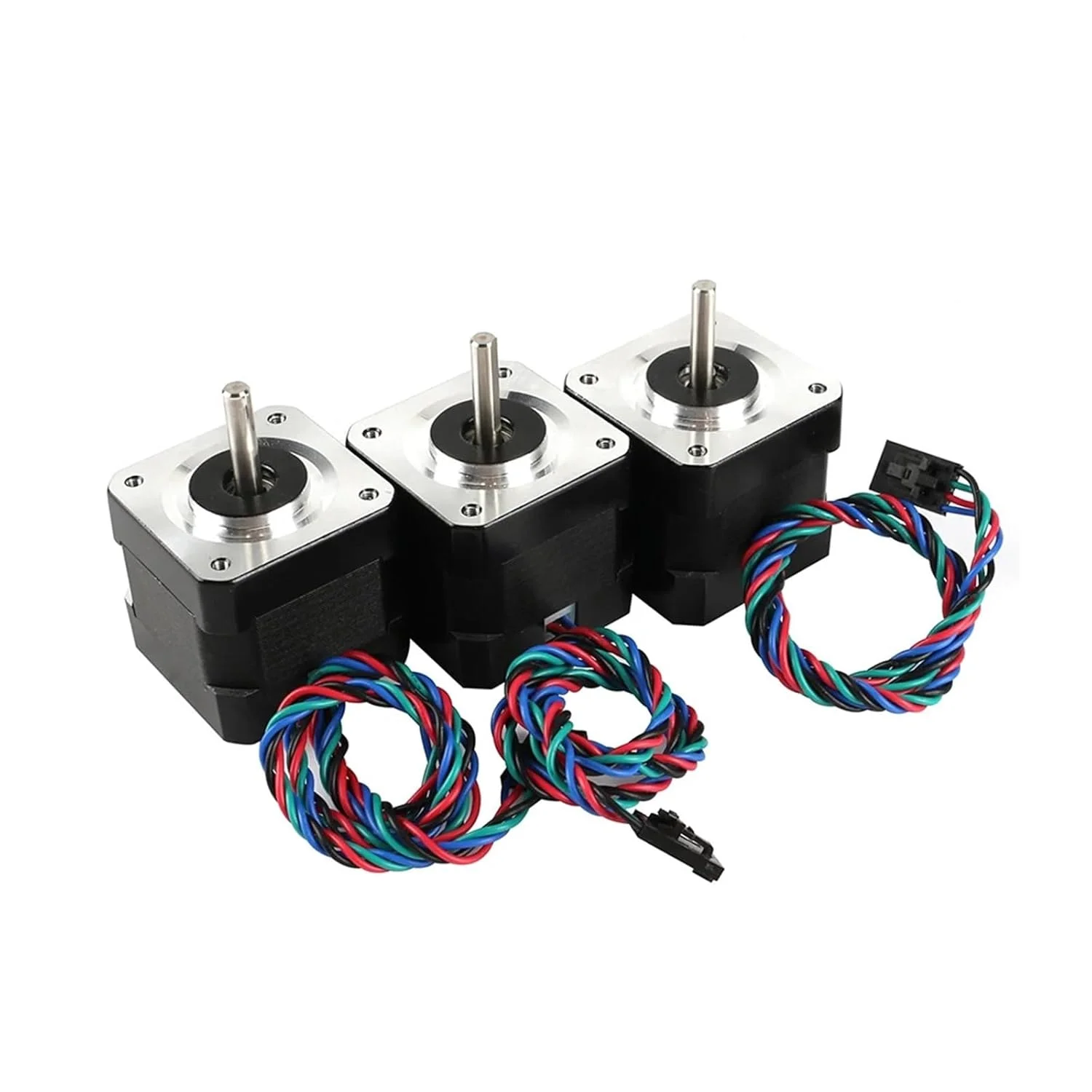 یک عدد موتور پله ای 1.8 درجه 1.5 آمپر Nema 17، دو فاز، 4 سیم، 42x42x40 میلی متر، موتور پله ای برای اکسترودر پرینتر سه بعدی