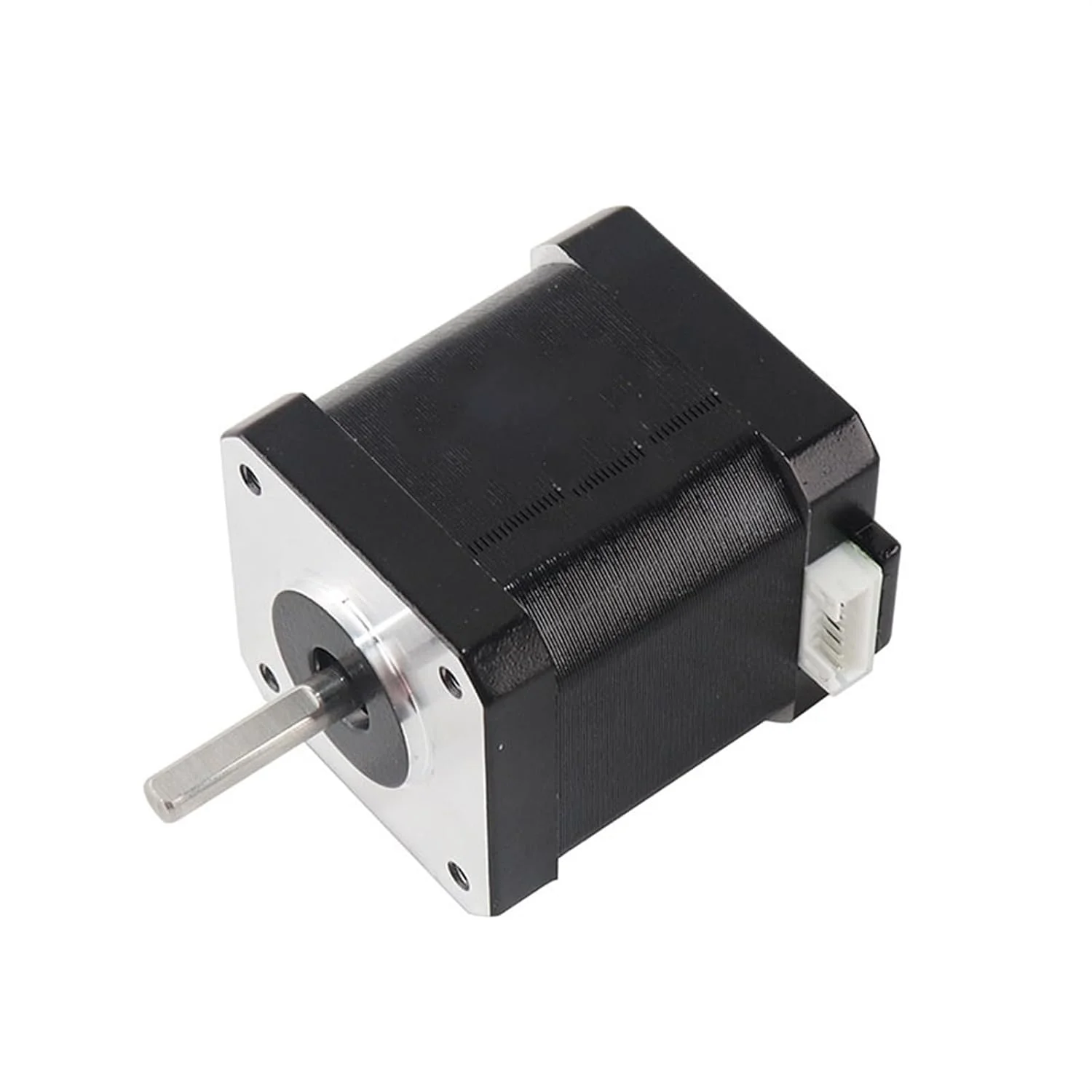 موتور پله ای Nema 17 با زاویه 0.9 درجه، 52N.cm، 1.8A، دو فاز، 4 سیم، 42x42x48mm مدل 17HS8401S، موتور پله ای برای پرینتر سه بعدی، کابل 30 سانتی متری، اکسترودر درایور