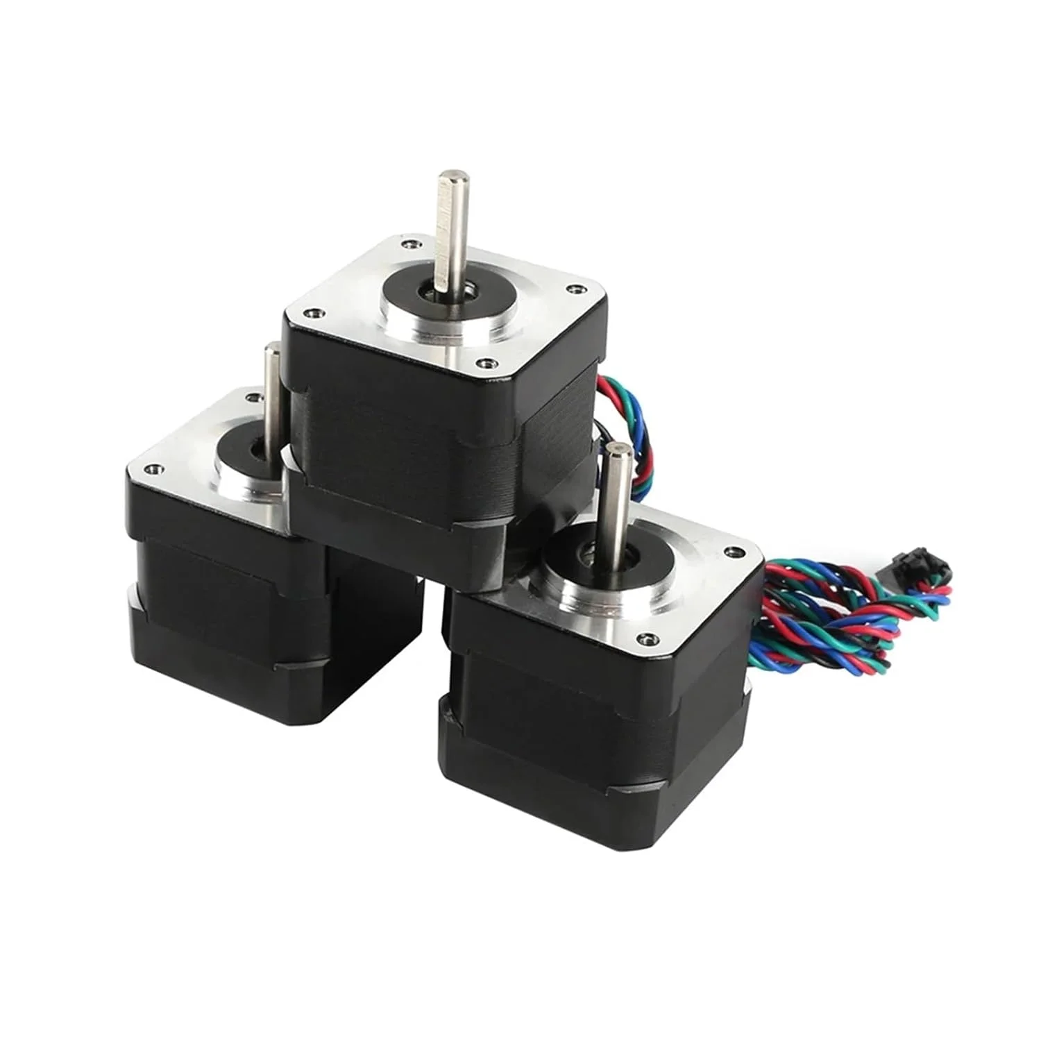 یک عدد موتور پله‌ای دو فاز 4 سیم Nema 17، 1.8 درجه، 1.5 آمپر، 42x42x40 میلی‌متر، موتور پله‌ای برای محور Y پرینتر سه بعدی، اکسترودر درایور