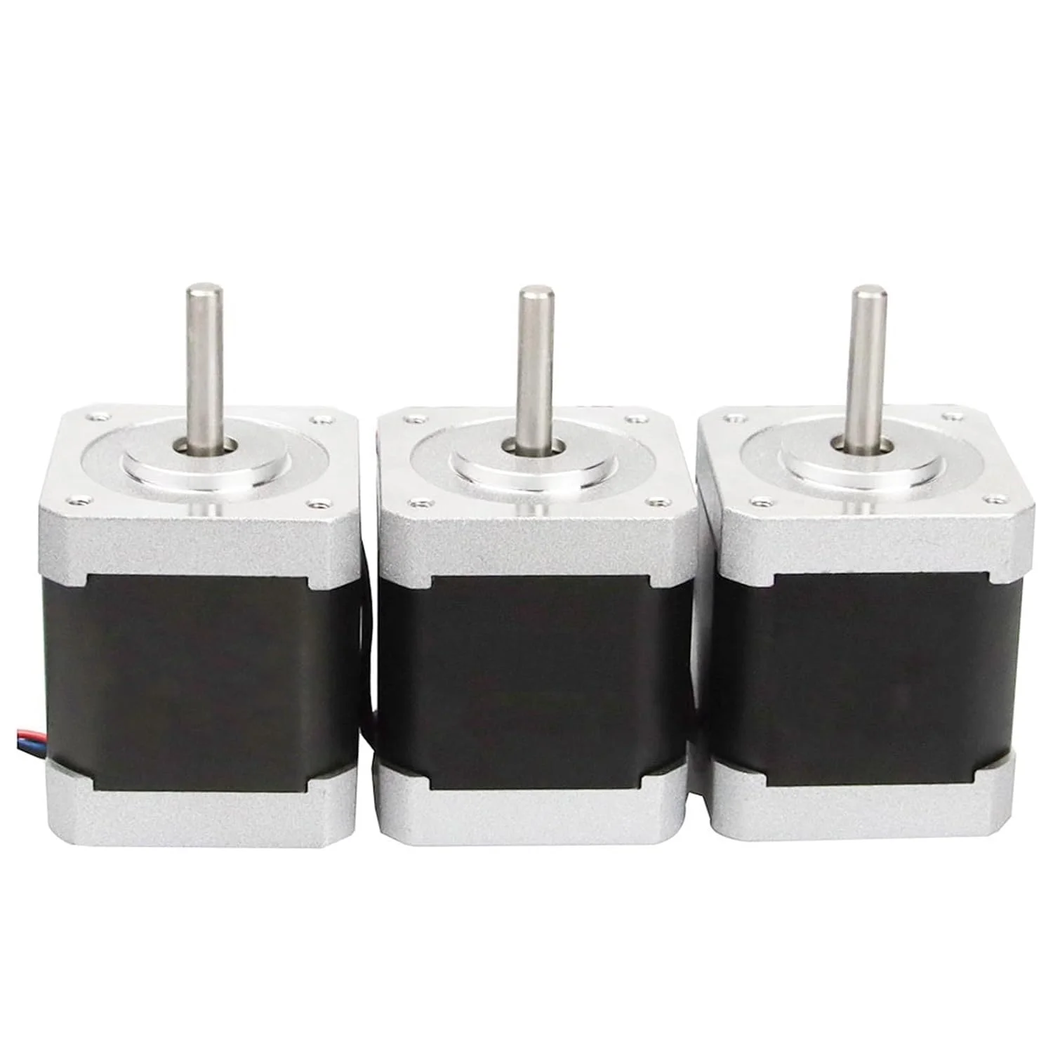 موتور پله ای 0.9 درجه Nema 17، 1.68 آمپر، 44N.cm، دو فاز، 4 سیم، 42x42x48 میلی متر، موتور پله ای 42BYGH برای اکسترودر درایور پرینتر سه بعدی