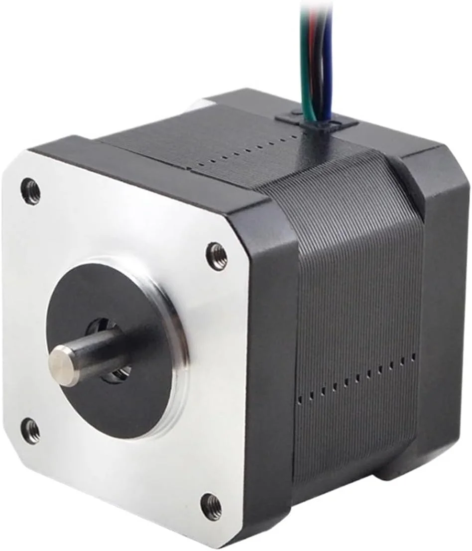 موتور پله ای Nema 17 با شفت کوتاه، 36Ncm، 1.58A، طول 39mm برای پرینتر سه بعدی