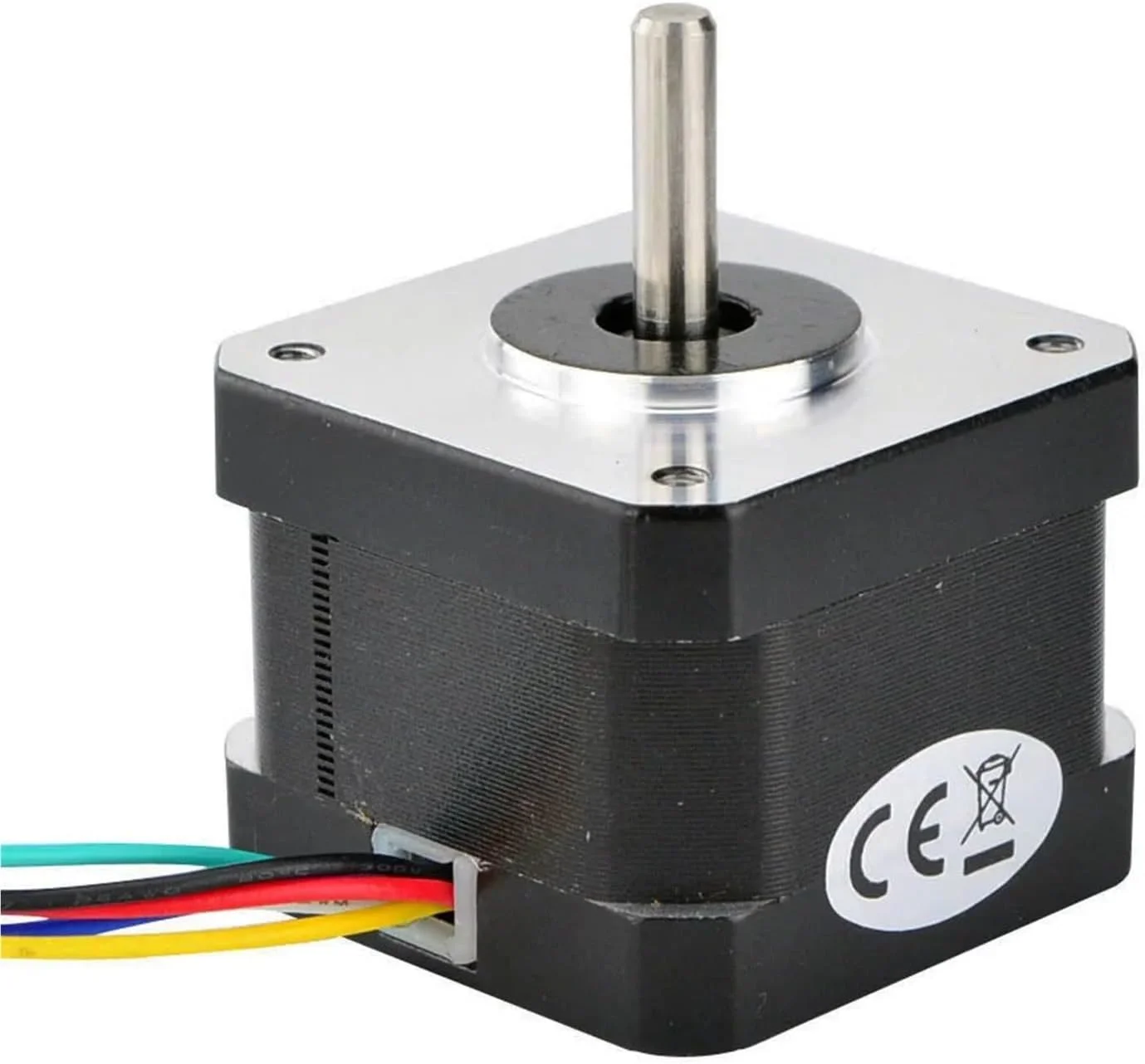 موتور پله ای Nema 17 تک قطبی 0.9 درجه 16Ncm (22.66oz.in) 0.3A 42x42x34mm 6 سیم