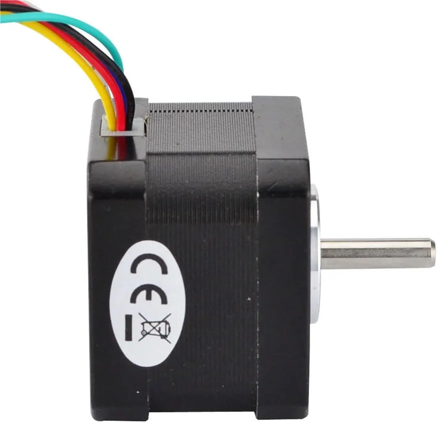 موتور پله ای Nema 17 تک قطبی 0.9 درجه 16Ncm (22.66oz.in) 0.3A 42x42x34mm 6 سیم